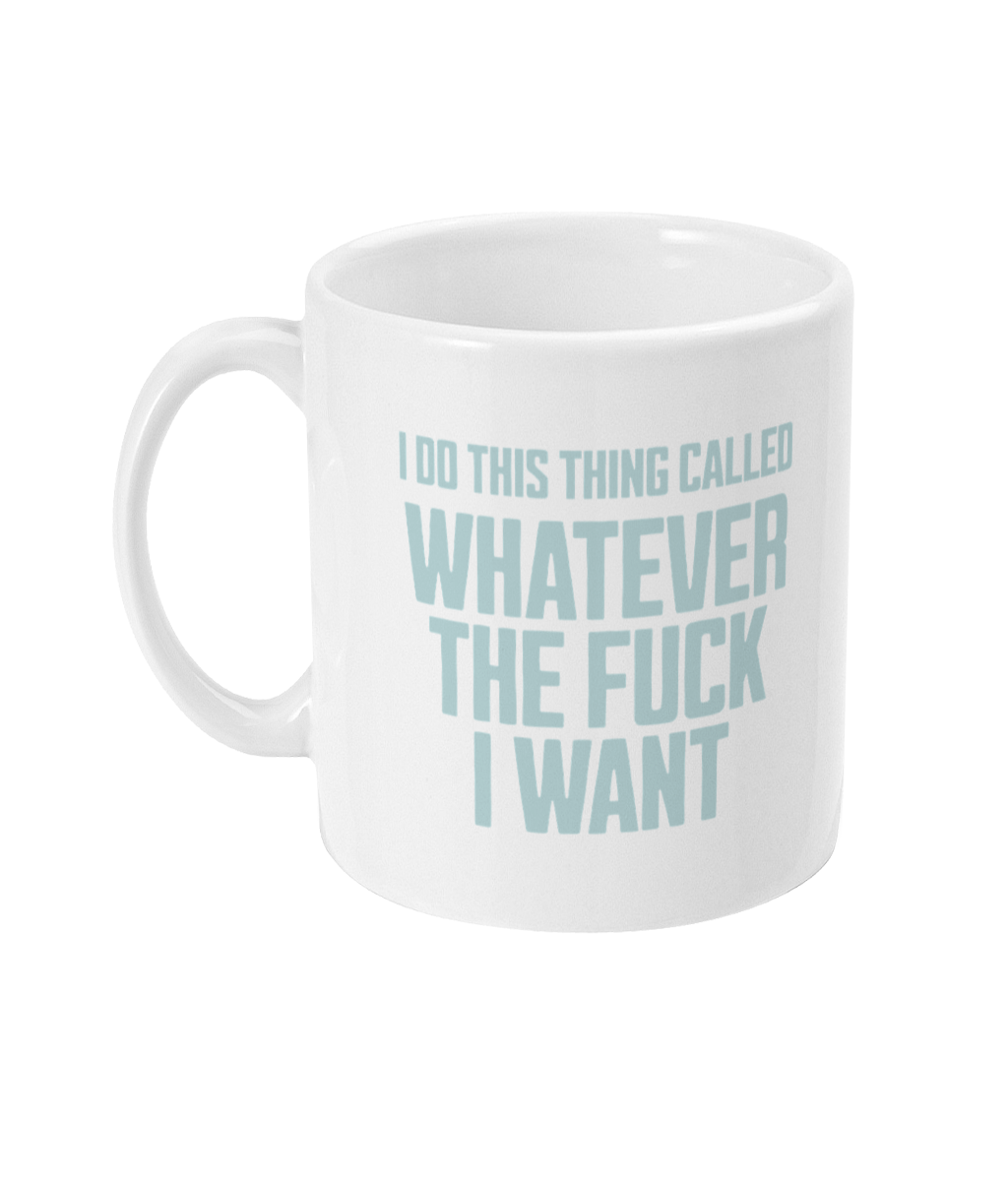 I Do This Thing... Powder Blue on White - Ceramic Mug