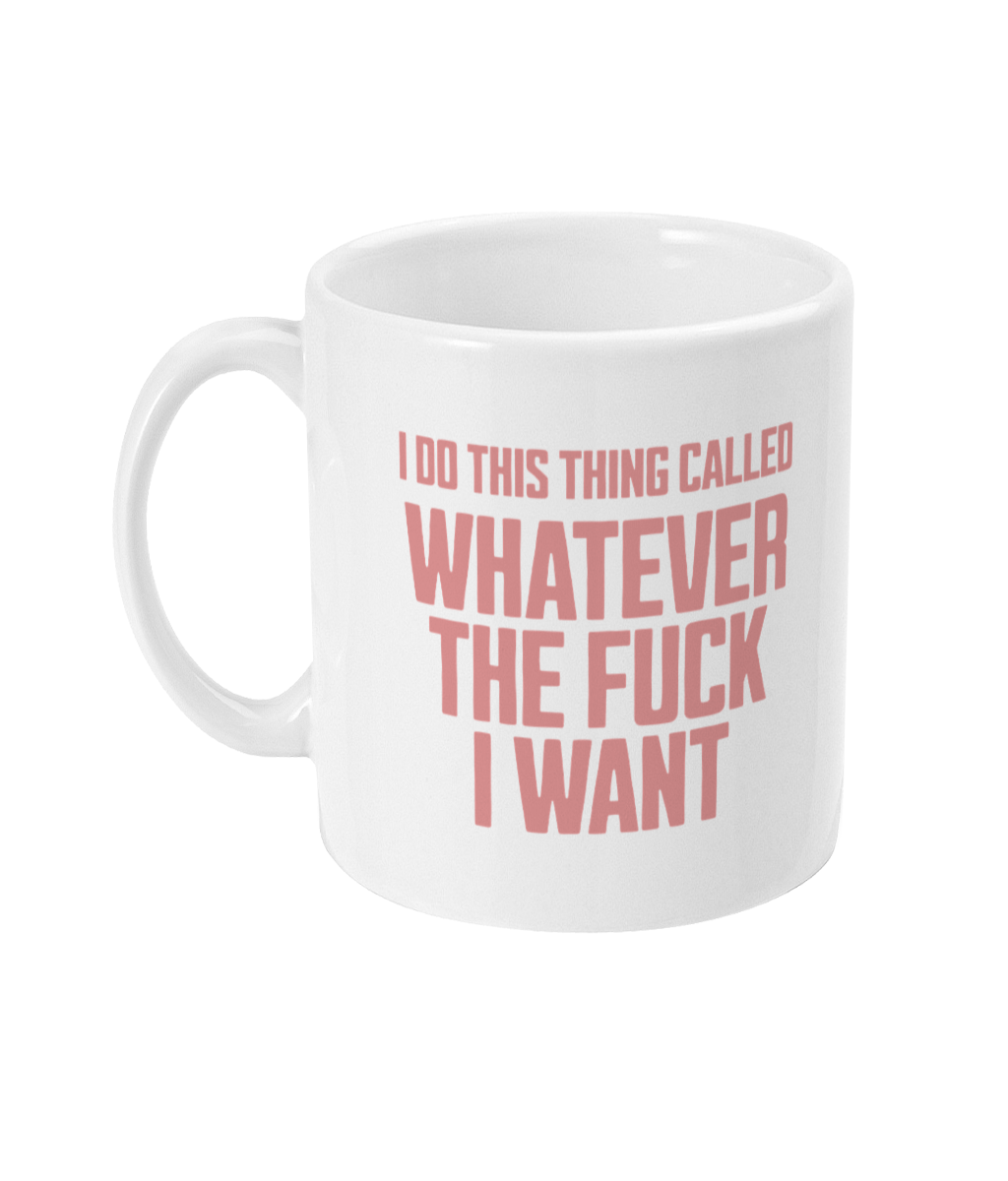 I Do This Thing... Dusky Rose on White - Ceramic Mug