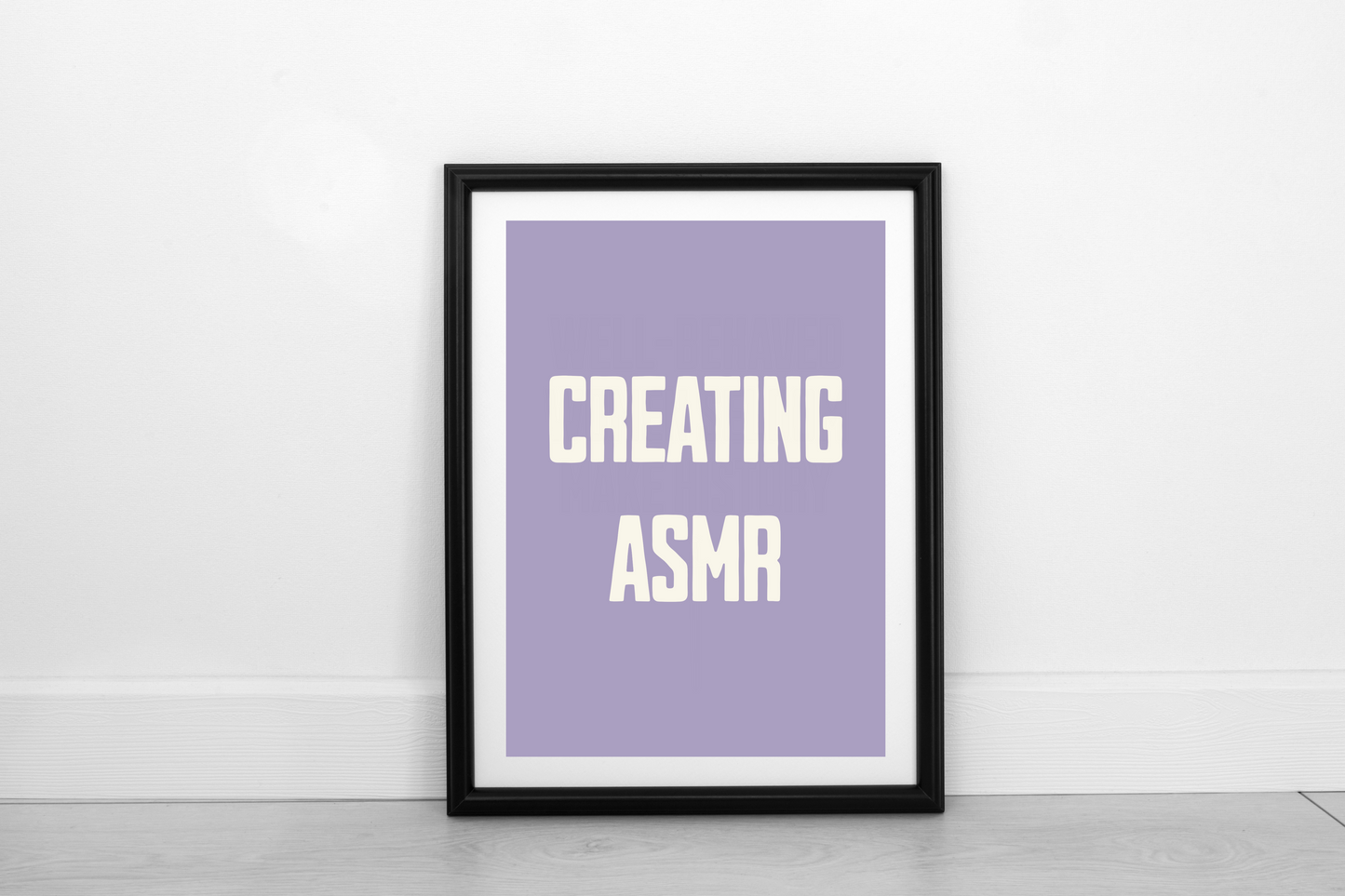 Creating ASMR Cream on Heather - Fine Art Print