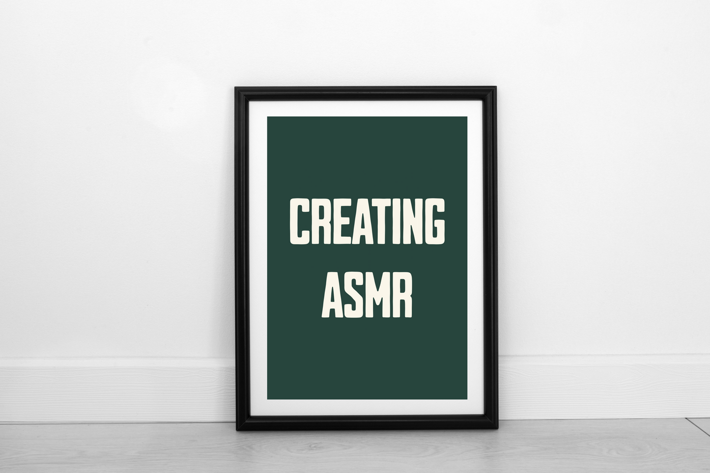 Creating ASMR Cream on Juniper Green - Fine Art Print