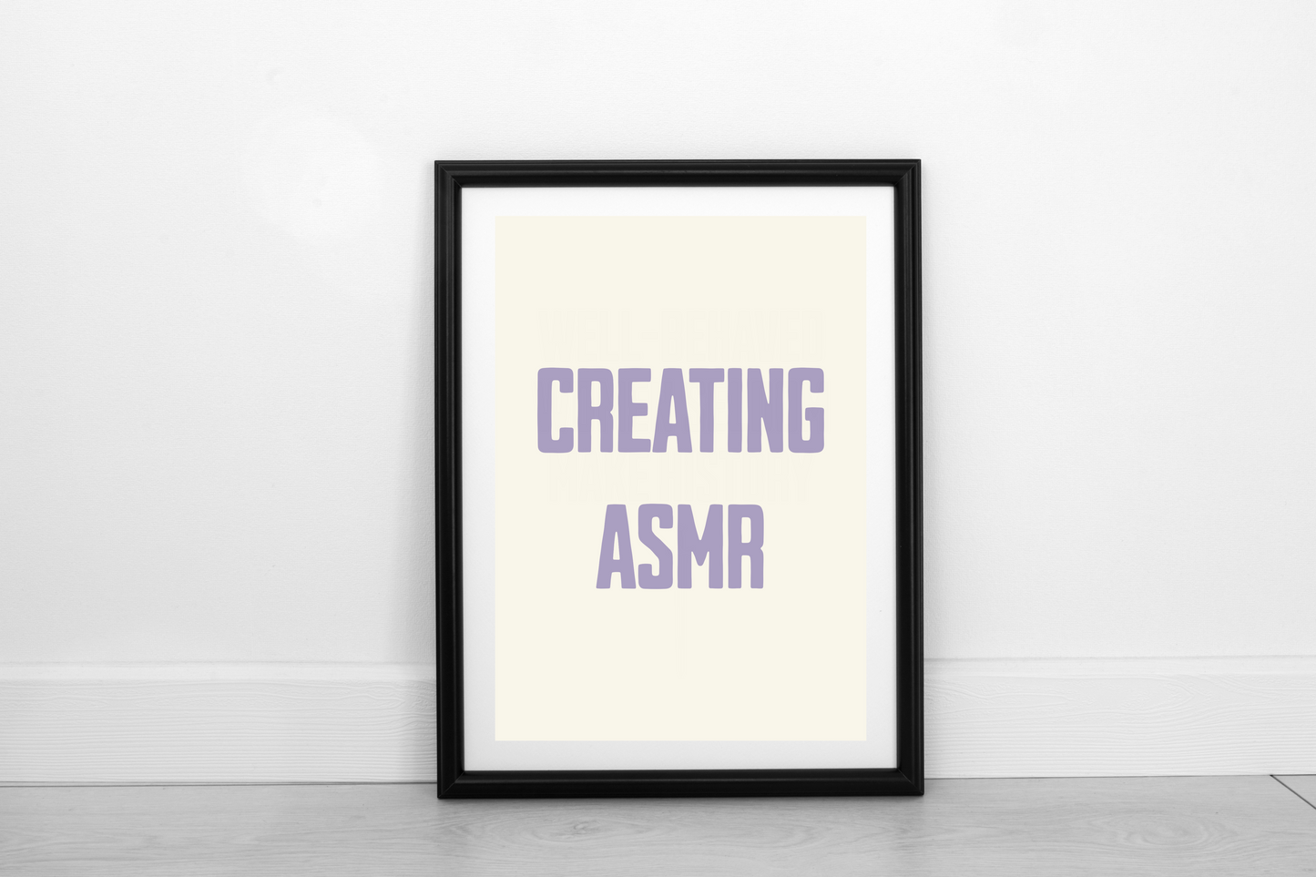 Creating ASMR Heather on Cream - Fine Art Print