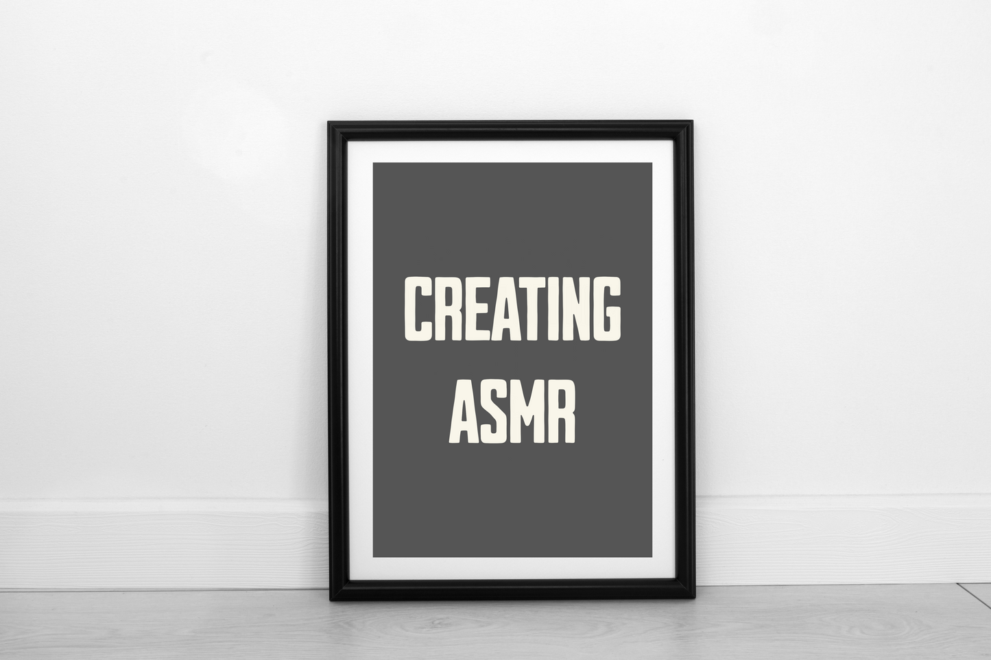Creating ASMR Cream on Smokey Grey - Fine Art Print