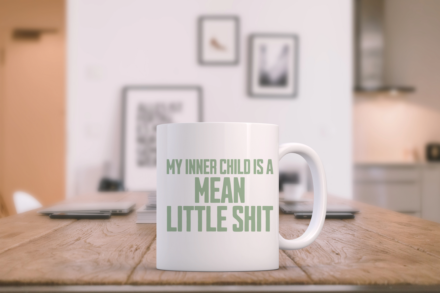 My Inner Child Is... Pistachio on White - Ceramic Mug