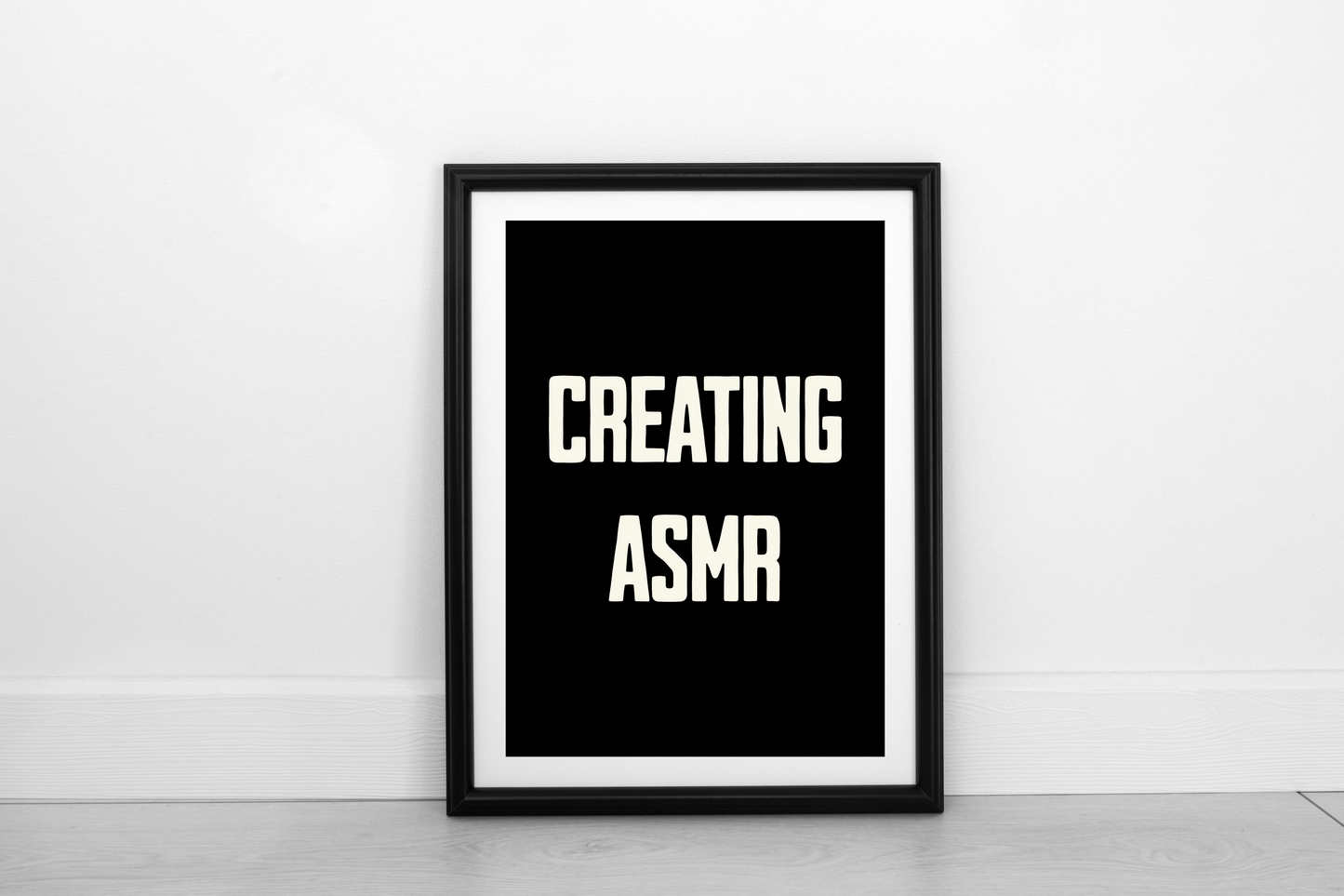 Creating ASMR Cream on Black - Fine Art Print