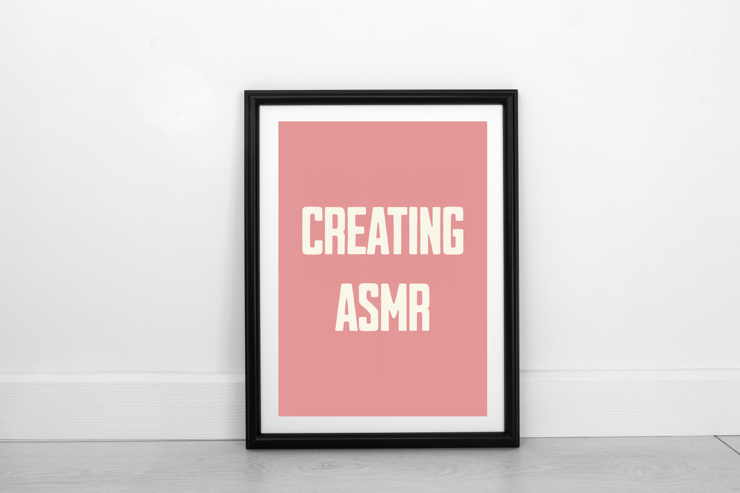 Creating ASMR Cream on Dusky Rose - Fine Art Print