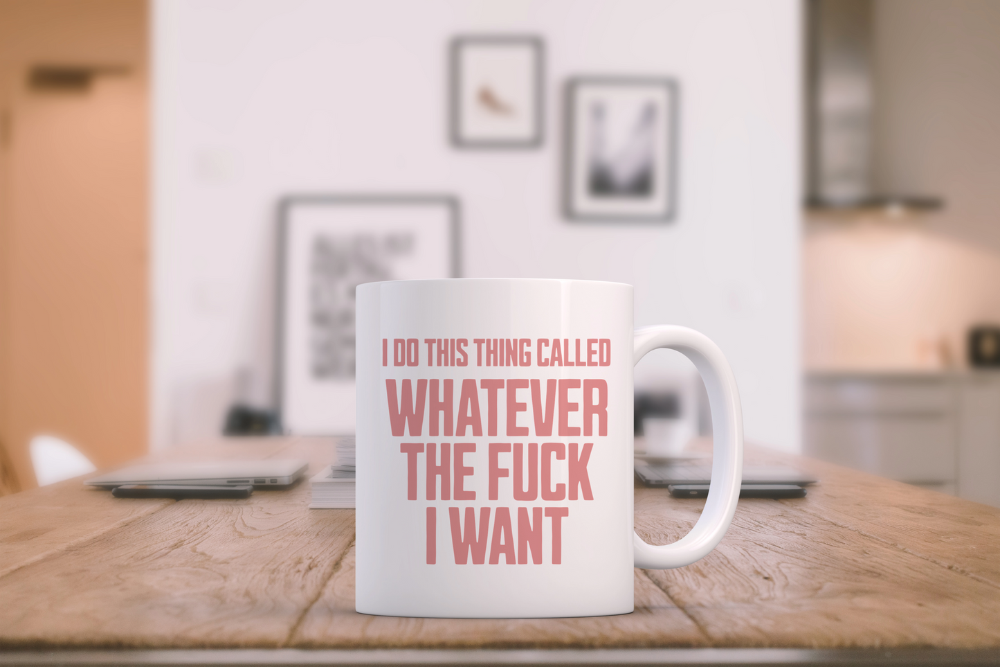 I Do This Thing... Dusky Rose on White - Ceramic Mug