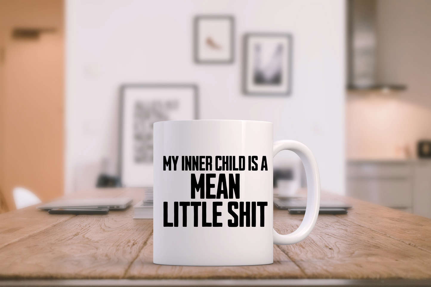 My Inner Child Is... Dusky Rose on White - Ceramic Mug