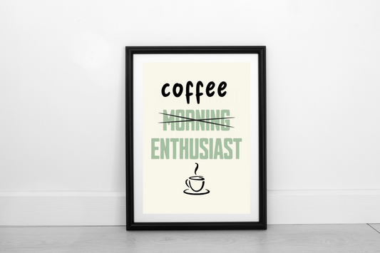 Coffee Enthusiast!  Pistachio on Cream - Fine Art Print