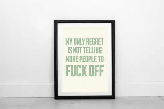 My Only Regret... Pistachio on Cream - Fine Art Print