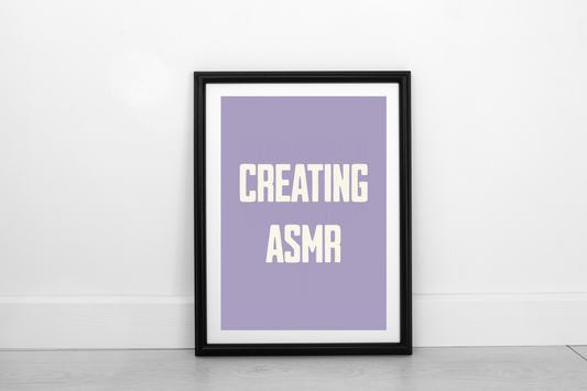 Creating ASMR  Cream on Heather - Fine Art Print