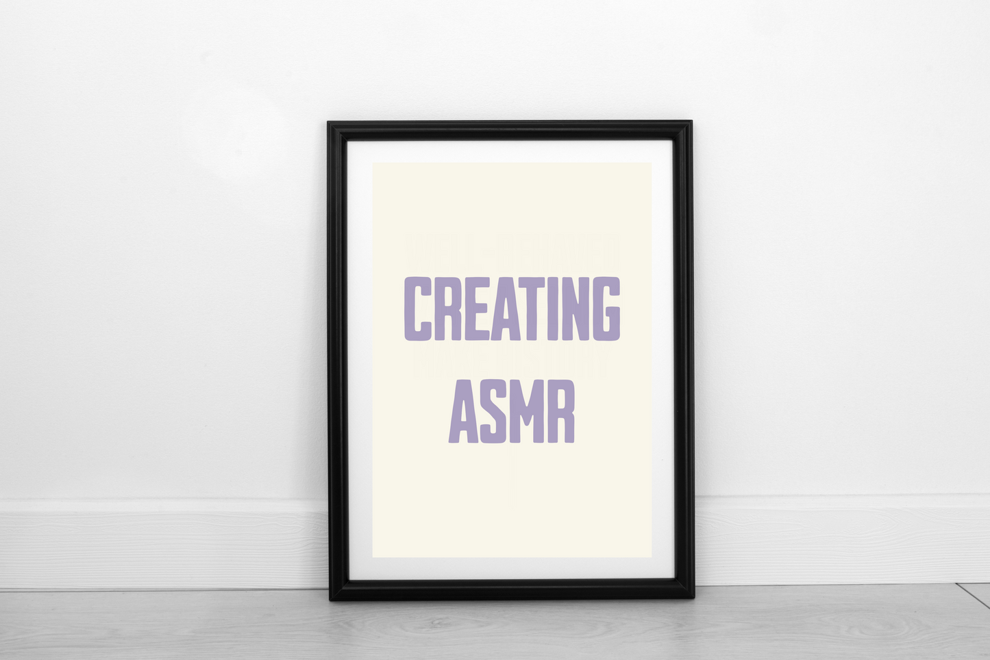 Creating ASMR  Heather on Cream - Fine Art Print