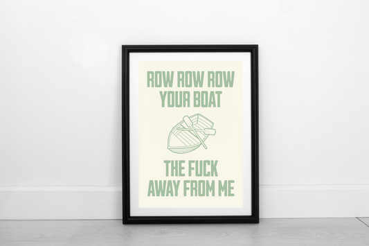 Row Row Row... Pistachio on Cream - Fine Art Print