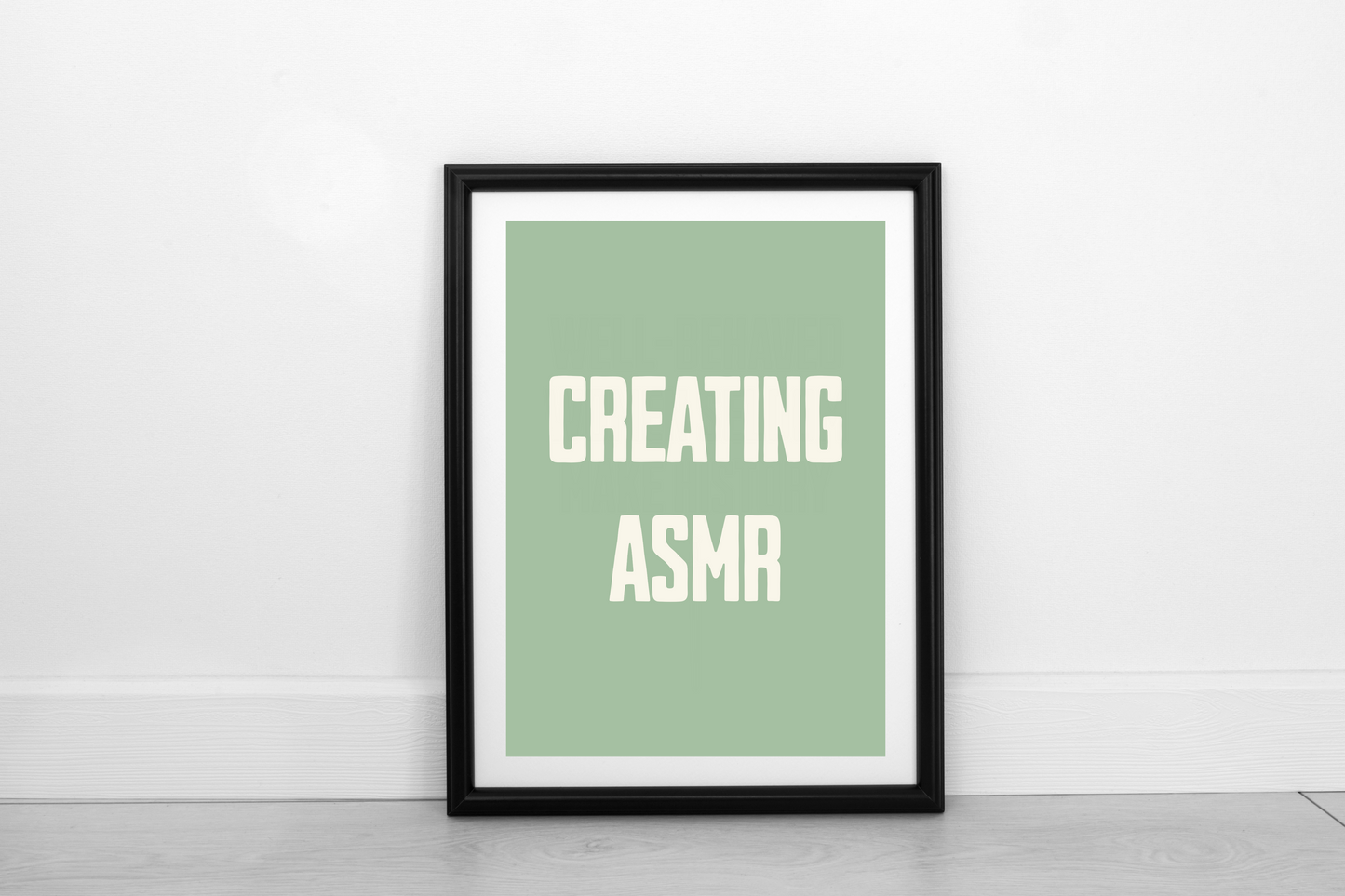 Creating ASMR  Cream on Pistachio - Fine Art Print