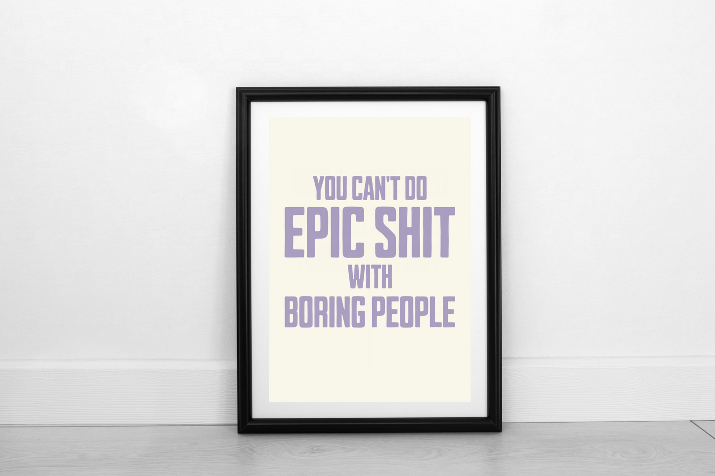 Epic Shit! Heather on Cream - Fine Art Print