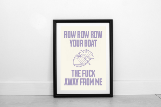 Row Row Row... Heather on Cream - Fine Art Print