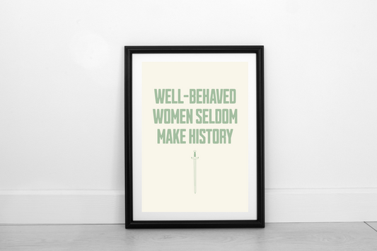 Well-Behaved Women... Pistachio on Cream - Fine Art Print