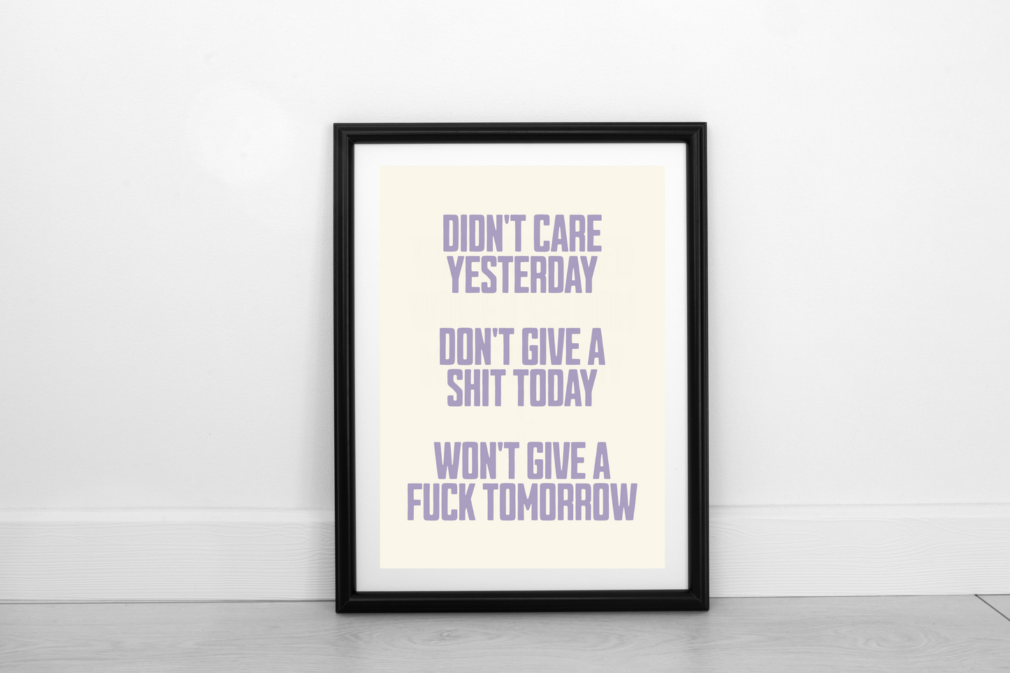 Didn't Care Yesterday... Heather on Cream - Fine Art Print