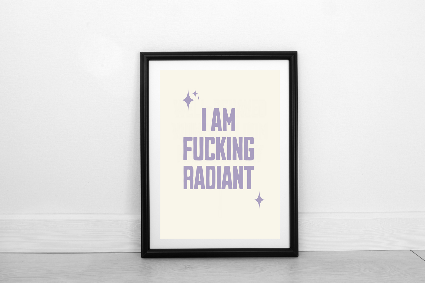 Fucking Radiant! Heather on Cream - Fine Art Print