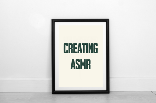 Creating ASMR  Juniper Green on Cream - Fine Art Print