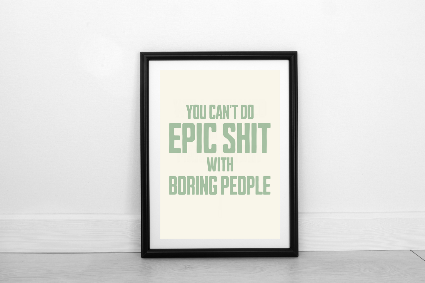 Epic Shit! Pistachio on Cream - Fine Art Print